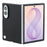 X-LEVEL For Samsung Galaxy Z Fold8 Case Carbon Fiber Texture PU Leather + PC Phone Cover - Black - 2
