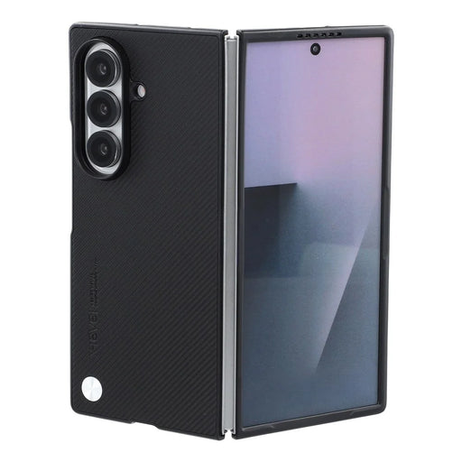 X-LEVEL For Samsung Galaxy Z Fold8 Ultra Case Carbon Fiber Texture PU Leather + PC Phone Cover - Black - 2