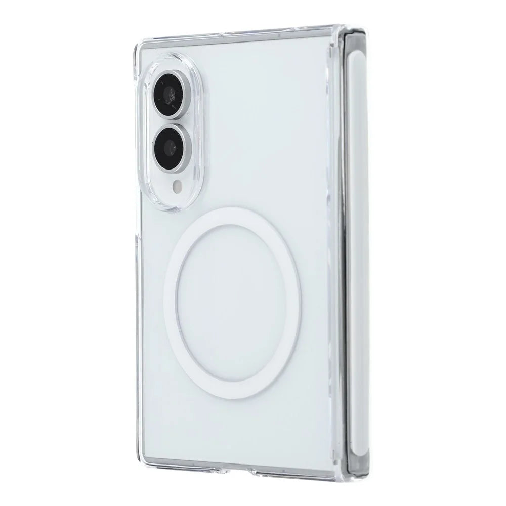 X-LEVEL for Samsung Galaxy Z Fold8 Magnetic Case Hinge Protection Crystal Clear PC Phone Cover - Transparent - 4