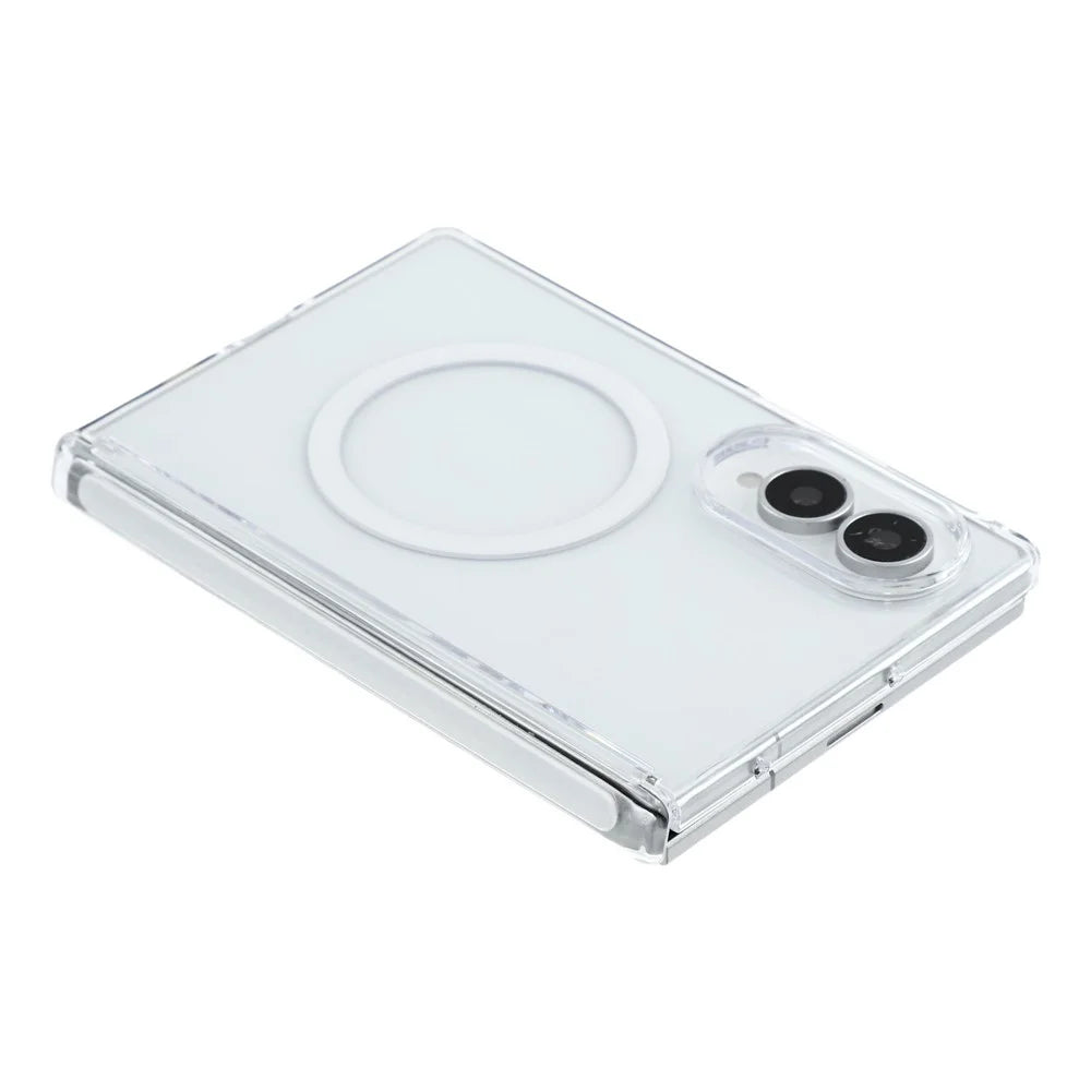 X-LEVEL for Samsung Galaxy Z Fold8 Magnetic Case Hinge Protection Crystal Clear PC Phone Cover - Transparent - 5