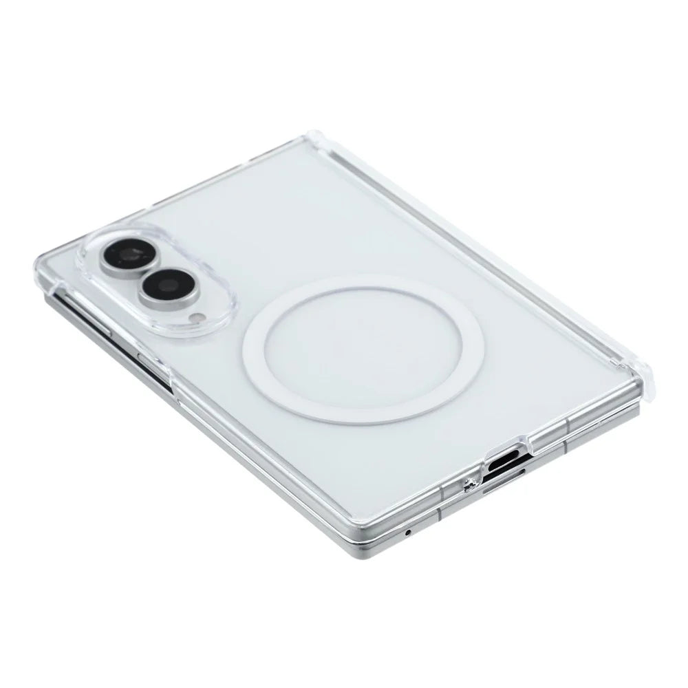 X-LEVEL for Samsung Galaxy Z Fold8 Magnetic Case Hinge Protection Crystal Clear PC Phone Cover - Transparent - 6