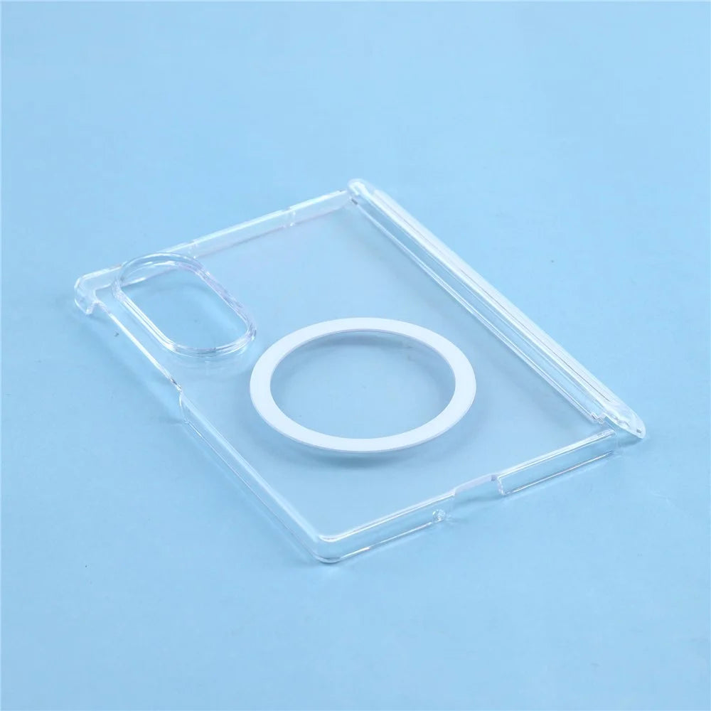 X-LEVEL for Samsung Galaxy Z Fold8 Magnetic Case Hinge Protection Crystal Clear PC Phone Cover - Transparent - 7