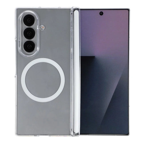 X-LEVEL for Samsung Galaxy Z Fold8 Ultra Magnetic Case Hinge Protection Crystal Clear PC Phone Cover - Transparent - 1