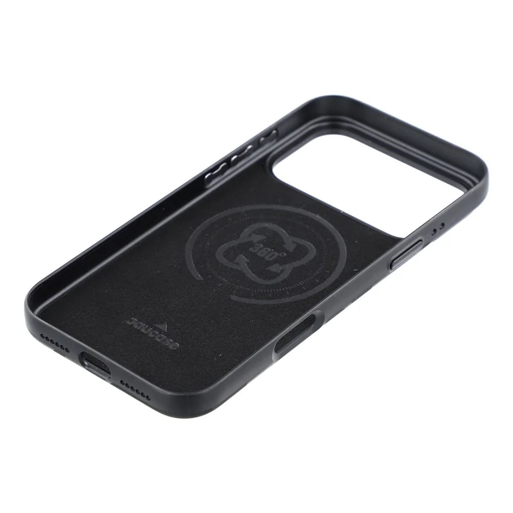 JAUCASE for iPhone 18 Pro / 17 Pro Case Magnetic Rotating Kickstand Camouflage Pattern PC + TPU Phone Cover - Black - 6