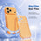For iPhone 17 Pro Max TPU Case Diamond Texture Glitter Shockproof Phone Cover with Airbag Corner - Orange - 4