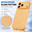 For iPhone 17 Pro Max TPU Case Diamond Texture Glitter Shockproof Phone Cover with Airbag Corner - Orange - 5