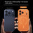 For iPhone 17 Pro Max Magnetic Case Heat Dissipation Snap-On Metal + PC Phone Cover - Titanium Orange - 5