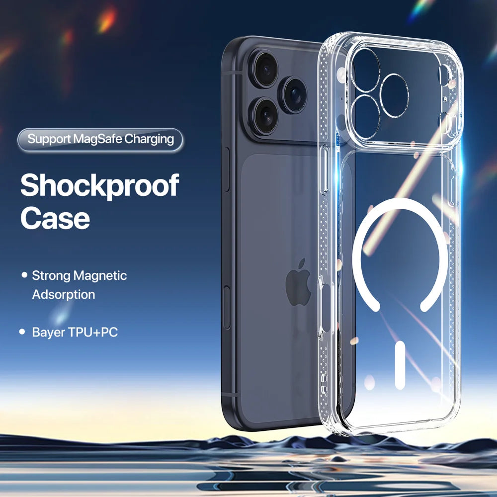 DUX DUCIS for iPhone 17 Pro / iPhone 18 Pro Clin Series Case PC + TPU Clear Magnetic Phone Cover Compatible with MagSafe - Clear - 3
