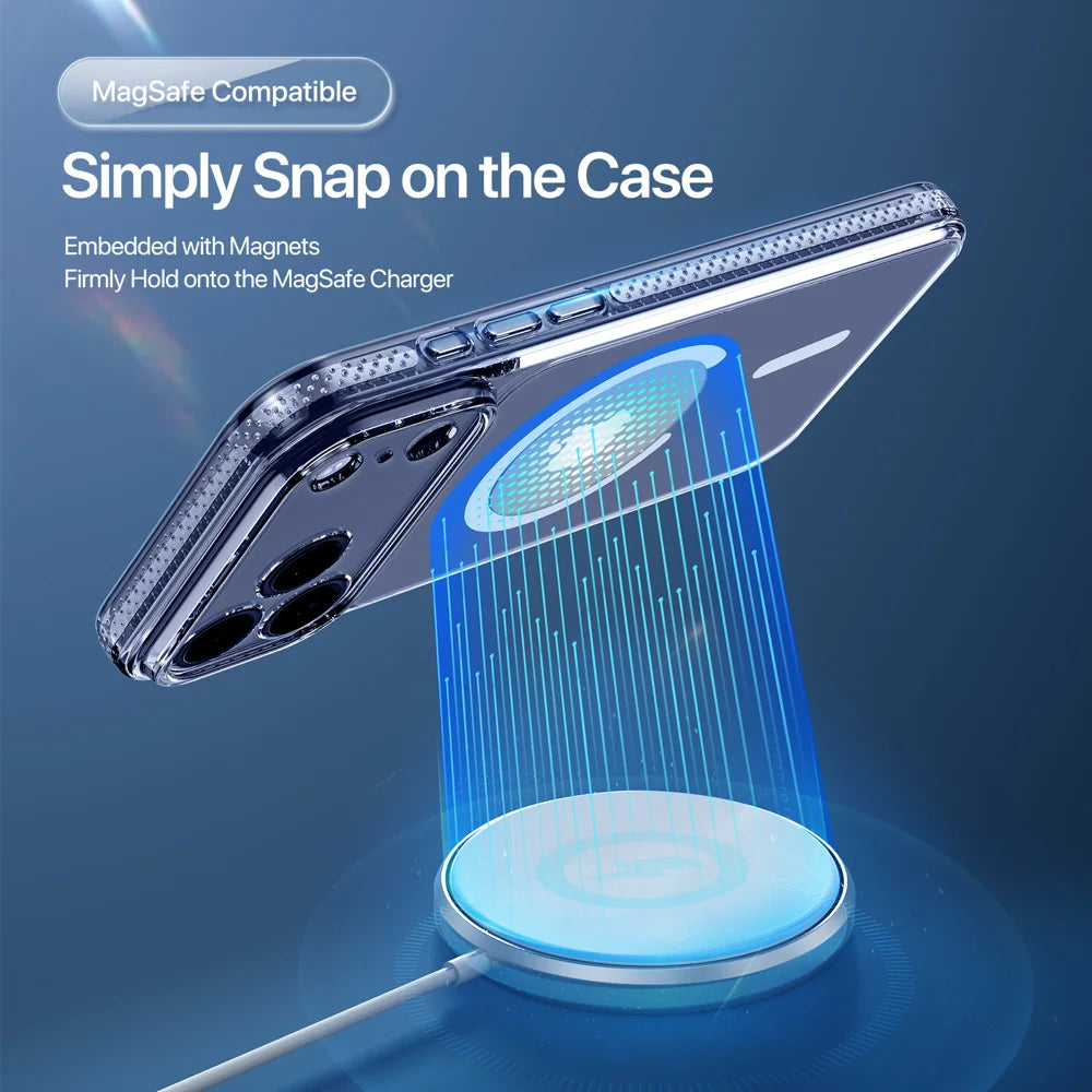 DUX DUCIS for iPhone 17 Pro / iPhone 18 Pro Clin Series Case PC + TPU Clear Magnetic Phone Cover Compatible with MagSafe - Clear - 4