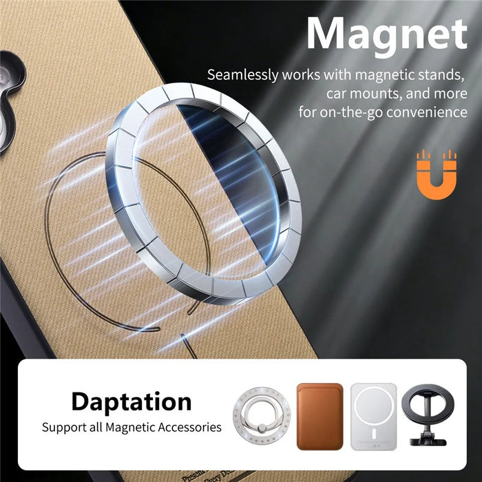 For Google Pixel 10 Pro  /  Pixel 10 Magnetic Case PU Leather + PC + TPU Anti-Scratch Back Cover with Detachable Card Holder - Khaki - 6