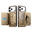 For iPhone 18 Pro Max  /  17 Pro Max Magnetic Case PU Leather + PC + TPU Anti-Scratch Back Cover with Detachable Card Holder - Khaki - 2