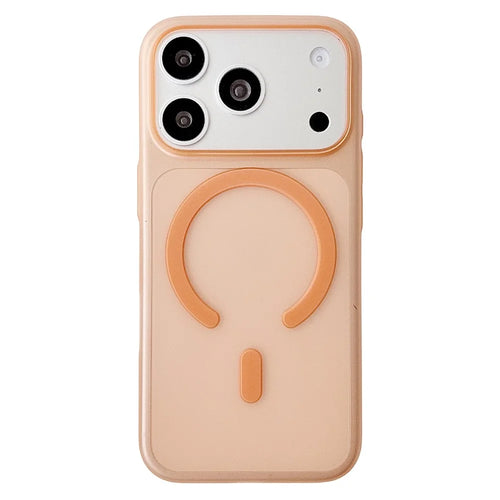 For iPhone 18 Pro Max / 17 Pro Max Magnetic Case Matte Ultra-Thin PP Shockproof Phone Cover - Orange - 1