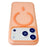 For iPhone 18 Pro Max / 17 Pro Max Magnetic Case Matte Ultra-Thin PP Shockproof Phone Cover - Orange - 5