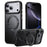 For iPhone 18 Pro / 17 Pro Case Magnetic Rotating Kickstand TPU + Acrylic Shockproof Phone Cover Compatible with MagSafe - Black - 1
