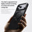 For iPhone 18 Pro / 17 Pro Case Magnetic Rotating Kickstand TPU + Acrylic Shockproof Phone Cover Compatible with MagSafe - Black - 3