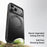 For iPhone 18 Pro / 17 Pro Case Rotating Magnetic Kickstand Dot-Matrix Texture TPU + Acrylic Phone Cover - Black - 2