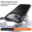 For iPhone 18 Pro Max / 17 Pro Max Magnetic Case Carbon Fiber Texture PC + TPU Phone Cover - Black - 3