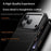 For iPhone 18 Pro Max / 17 Pro Max Magnetic Case Carbon Fiber Texture PC + TPU Phone Cover - Black - 6