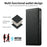 DIERFENG DF-019 for Realme 16T 5G Leather Wallet Case Magnetic Flip Cover with Card Slots RFID Blocking - Black - 7