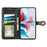 For Samsung Galaxy S26 FE Case Wallet Stand Leather Phone Cover with Wrist Strap - Black - 2