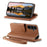 For Samsung Galaxy S26 FE Case Zipper Pocket TPU PU Leather Wallet Phone Cover with Strap - Brown - 2