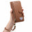 For Samsung Galaxy S26 FE Case Zipper Pocket TPU PU Leather Wallet Phone Cover with Strap - Brown - 3
