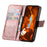 For Realme C83 5G Case with Strap Butterfly Pattern PU Leather Wallet Phone Cover - Rose Gold - 2