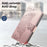 For Realme C83 5G Case with Strap Butterfly Pattern PU Leather Wallet Phone Cover - Rose Gold - 5