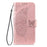 For Realme C83 5G Case with Strap Butterfly Pattern PU Leather Wallet Phone Cover - Rose Gold - 6