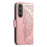 For Realme C83 5G Case with Strap Butterfly Pattern PU Leather Wallet Phone Cover - Rose Gold - 7