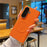 For Samsung Galaxy Z Fold7 5G Magnetic Case Dual Axis Hinge Fabric Textured Leather + PC + TPU Phone Cover - Orange - 4