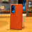 For Samsung Galaxy Z Fold8 Ultra Magnetic Case Dual Axis Hinge Fabric Textured Leather + PC + TPU Phone Cover - Orange - 1