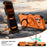 For iPhone 18 Pro / 17 Pro Magnetic Case Ring Holder Kickstand PC + TPU Shockproof Phone Cover - Orange - 4
