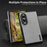 For Samsung Galaxy Z Fold8 Case Wood Texture PU Leather Coated PC TPU Phone Cover - Black - 6