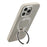 For iPhone 16 Pro Max Case Magnetic Rotatable Kickstand Leather + PC + TPU Phone Cover with Camera Control Button - Grey - 3