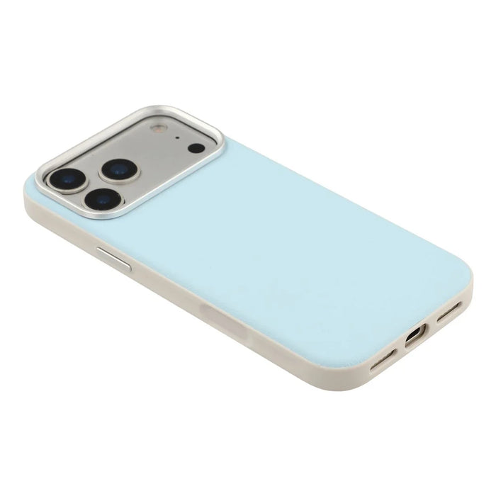For iPhone 18 Pro / 17 Pro Case Leather + PC + TPU Protective Cover with Camera Control Button - Blue - 4