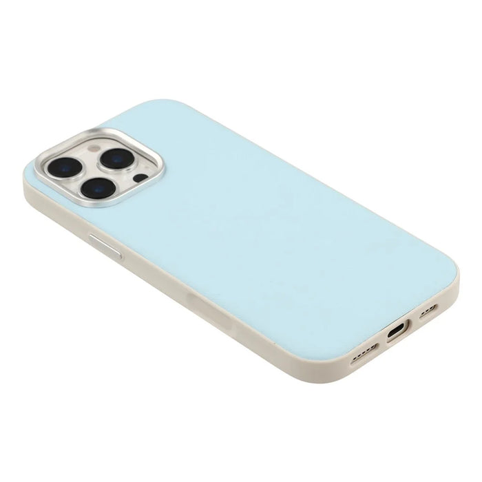 For iPhone 16 Pro Max Case Leather + PC + TPU Protective Cover with Camera Control Button - Blue - 4