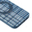 For iPhone 18 Pro / 17 Pro Case with Rotating Magnetic Kickstand Houndstooth Fabric + PC + TPU Phone Cover - Blue - 6