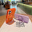 For iPhone 17 Case Rotating Kickstand Dual-Layer PC + TPU Phone Protective Cover - Orange - 2