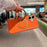 For iPhone 17 Case Rotating Kickstand Dual-Layer PC + TPU Phone Protective Cover - Orange - 3