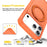 For iPhone 17 Pro Case Rotating Kickstand Dual-Layer PC + TPU Phone Protective Cover - Orange - 2