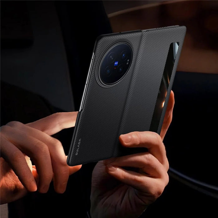 SULADA For vivo X Fold6 5G Magnetic Case View Window Leather Phone Cover with Auto Wake  /  Sleep - Black - 7