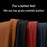 SULADA For vivo X Fold6 5G Case Genuine Cow Leather Frameless Phone Back Cover - Brown - 4