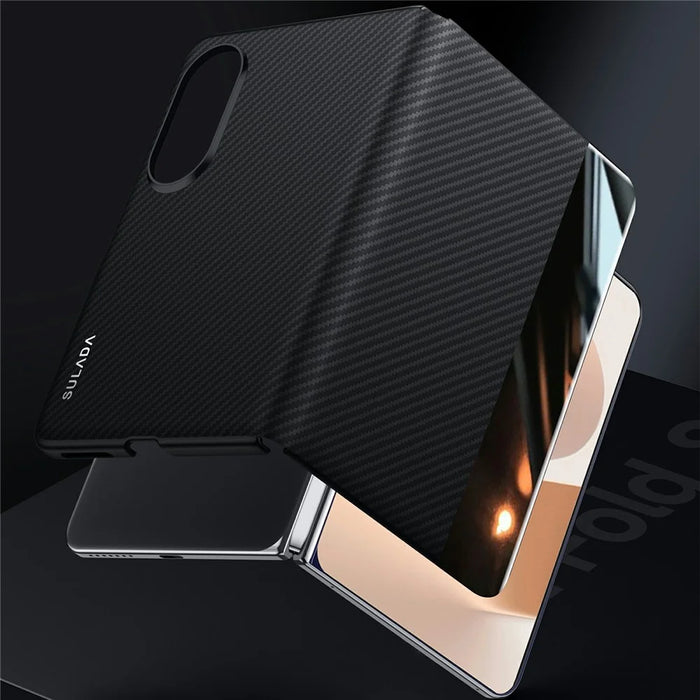 SULADA For Samsung Galaxy Z Fold8 Magnetic Case View Window Leather Phone Cover with Auto Wake  /  Sleep - Black - 7