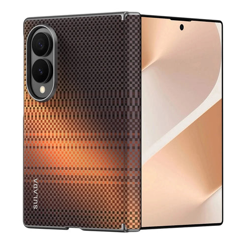 SULADA For Samsung Galaxy Z Fold8 Magnetic Case Shockproof Hard PC Phone Back Cover - Orange - 1