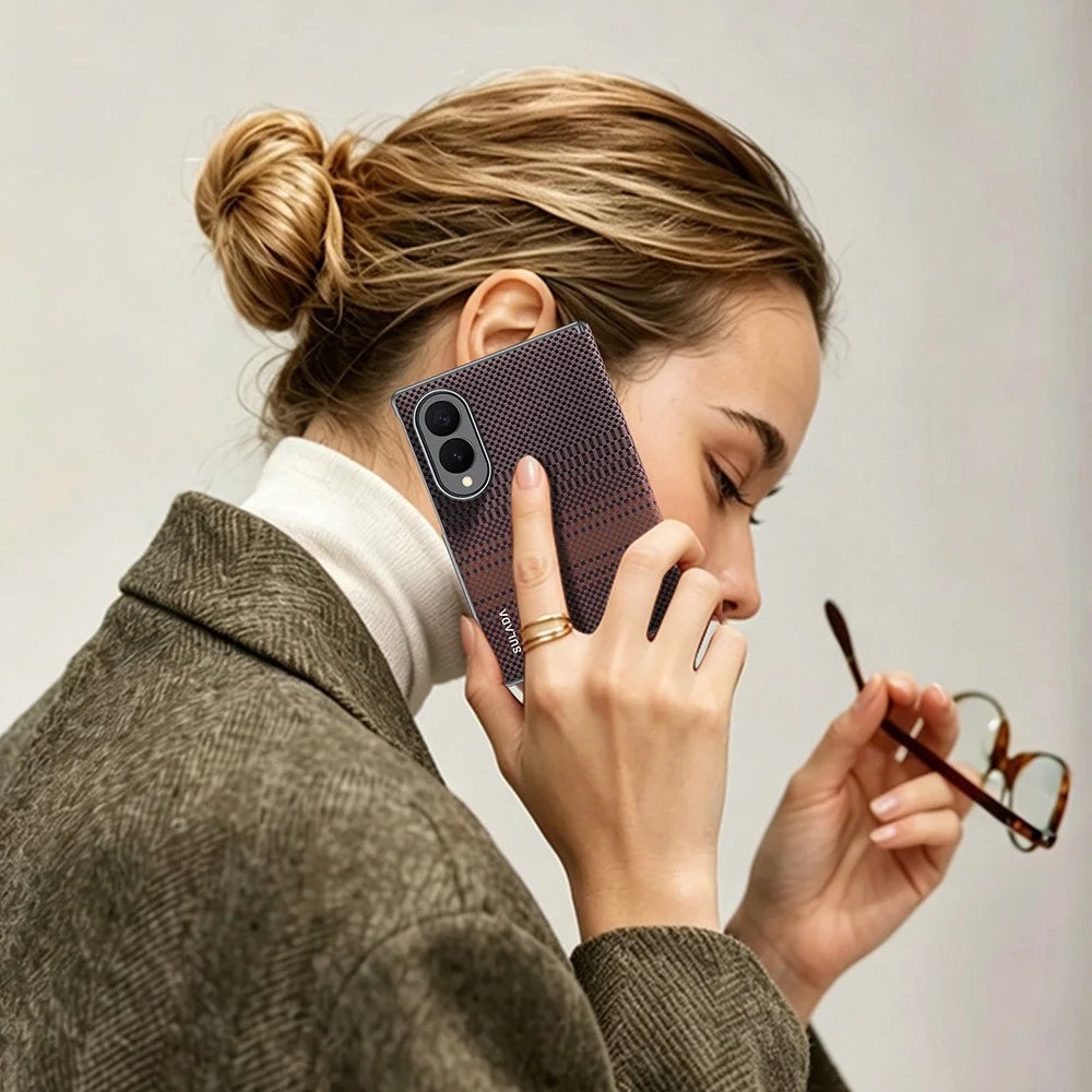 SULADA For Samsung Galaxy Z Fold8 Magnetic Case Shockproof Hard PC Phone Back Cover - Orange - 4