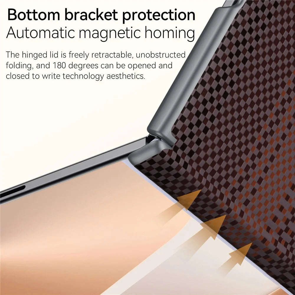 SULADA For Samsung Galaxy Z Fold8 Magnetic Case Shockproof Hard PC Phone Back Cover - Orange - 5