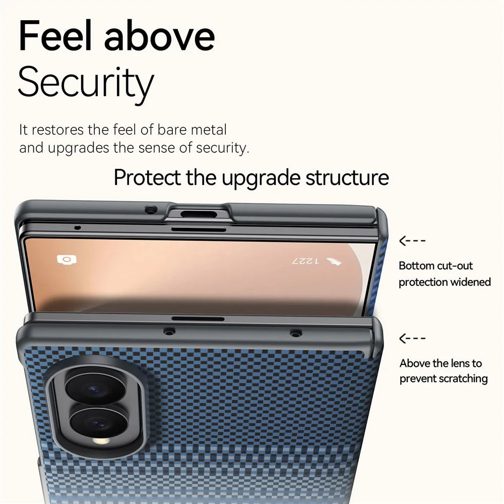 SULADA For Samsung Galaxy Z Fold8 Magnetic Case Shockproof Hard PC Phone Back Cover - Orange - 7
