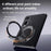 For Samsung Galaxy Z Fold8 Magnetic Case Genuine Cow Leather + PC Kickstand Phone Cover - Black - 2