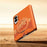 SULADA for Samsung Galaxy Z Fold8 Magnetic Case 360° Rotating Ring Kickstand Golden Mountain Pattern PC Slim Phone Cover - Orange - 7